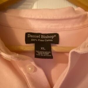 Daniel Bishop Pink 100% Pima cotton polo